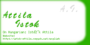 attila istok business card